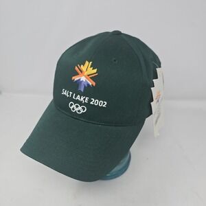 Salt Lake City 2002 Winter Olympics Vintage Annco Snapback Cap Hat - NWT